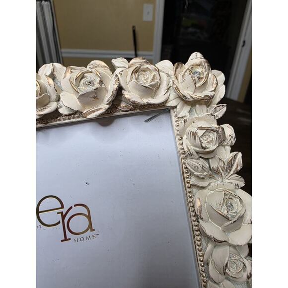 Era Home 5x7 Picture Frame Vintage Style Rose Design Rhinestones Shabby Chic - Picture 5 of 16
